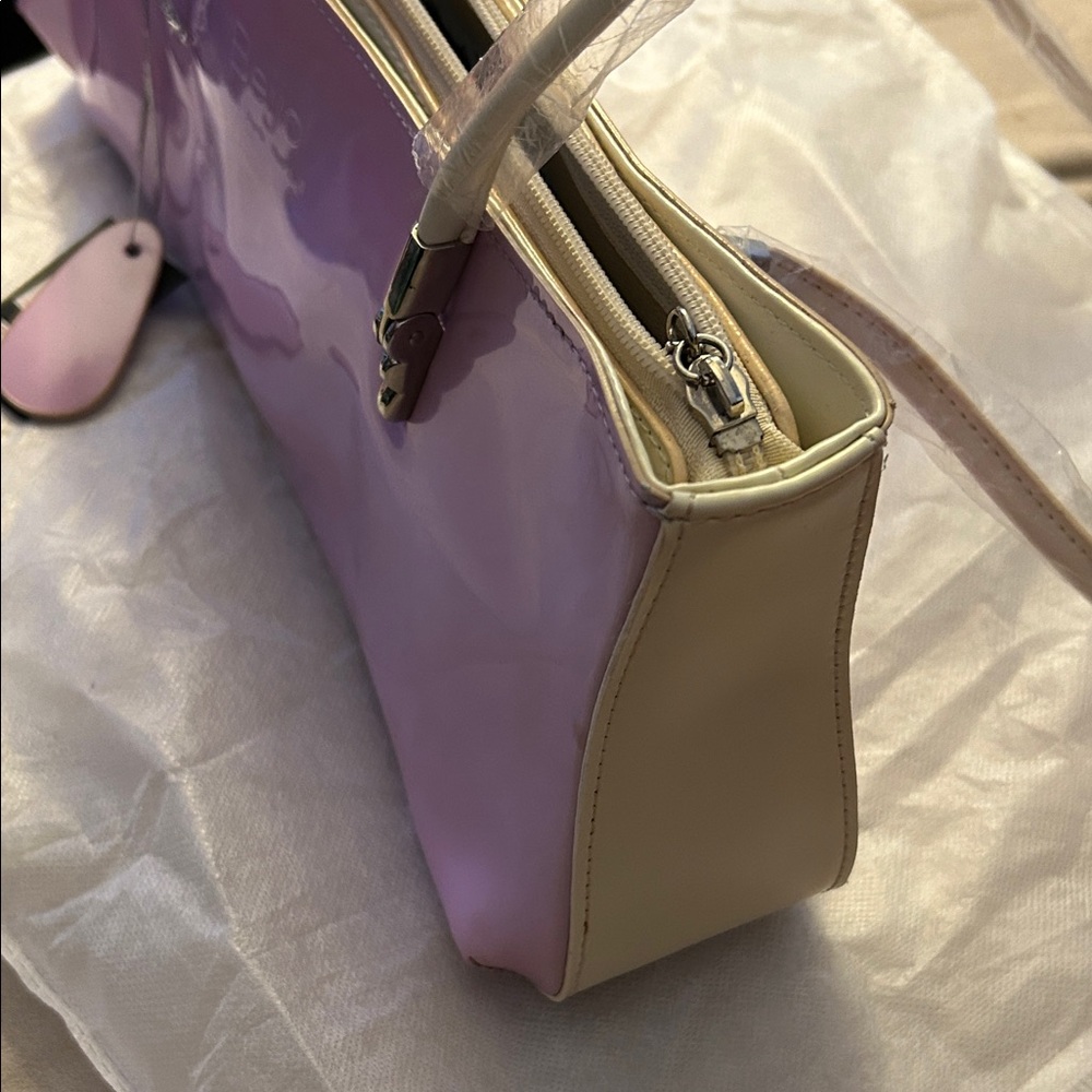 Pinkish/Lavender and Cream Women's Bag - Picture 6 of 8
